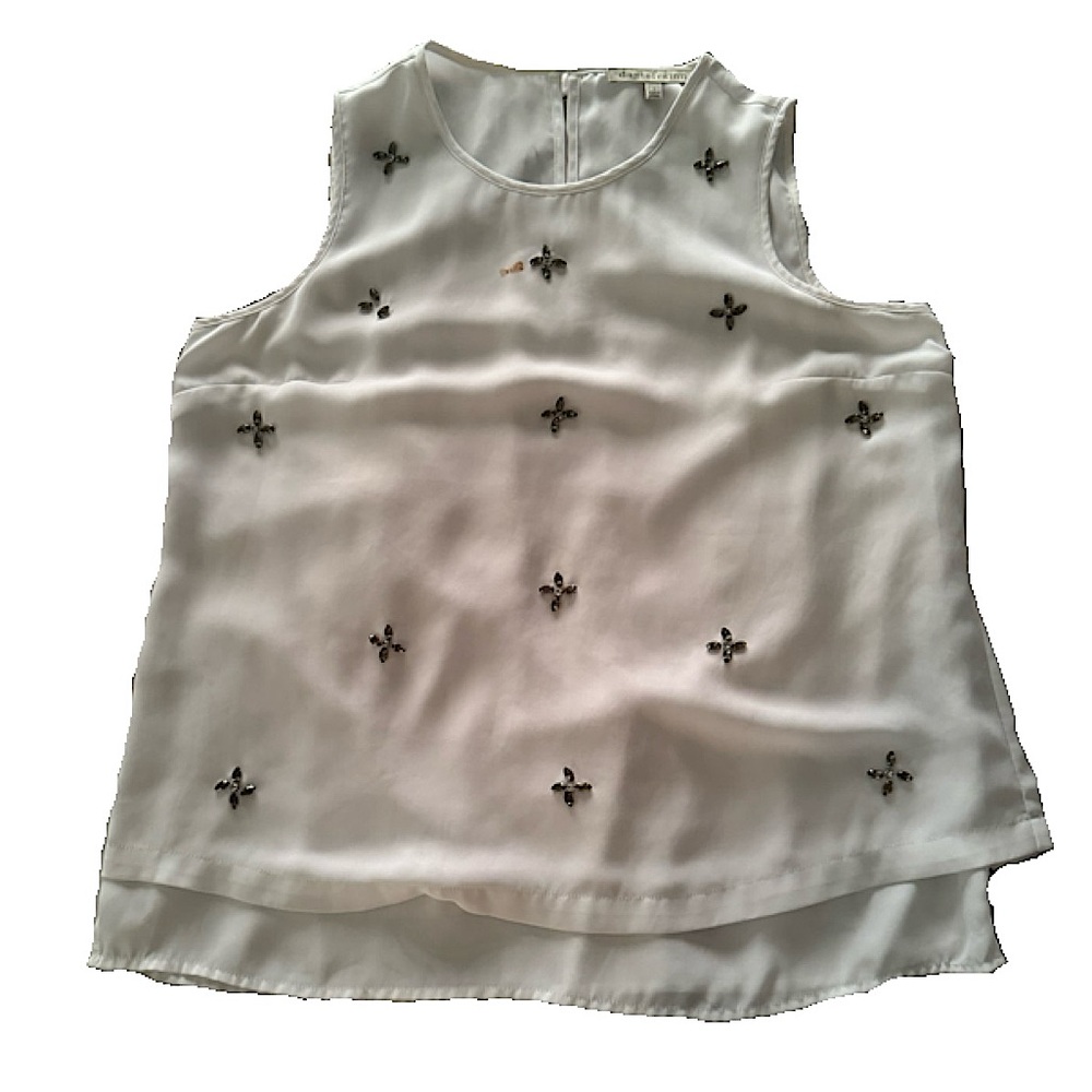 Daniel Rainn white sleeveless top